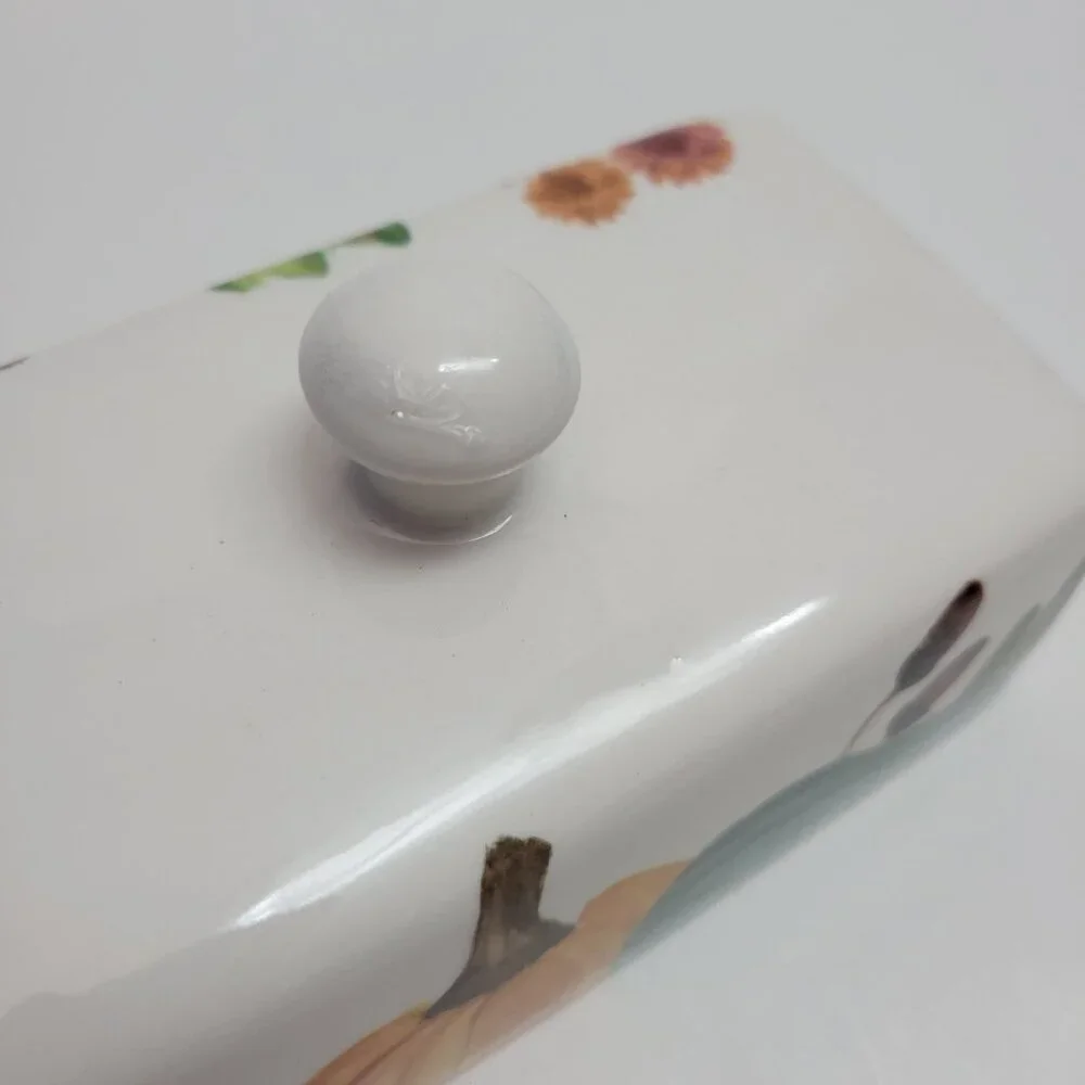 tabletops Gallery Pumpkins Holiday Double Stick Butter Dish